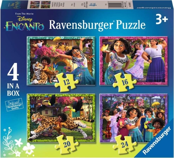 RAVENSBURGER Sestavljanka Encanto 4v1 (12, 16, 20, 24 koščkov)