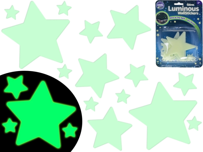 Svetleče zvezde za otroško sobo, 28 kos
