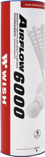 Nylonaste badminton žogice WISH S-320, 6 kosov