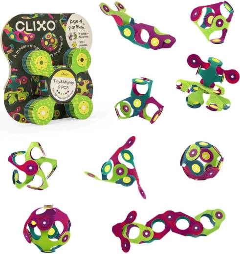 Magnetni komplet Tiny & Mighty – dinozavri, 9 kosov
