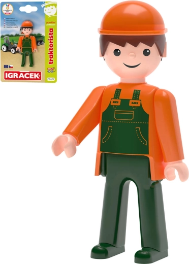 Efko Igráček MultiGO tractor driver articulated figure on card - 1 piece