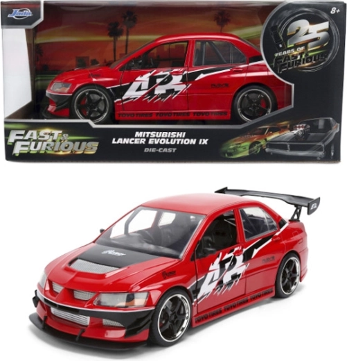 Jada Toys Fast & Furious Mitsubishi Lancer Evolution IX 2006 kovinski model 1:24 - 1 kos