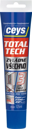 Univerzalno lepilo in tesnilo, prozorno, 125 ml TOTAL TECH EXPRESS CEYS
