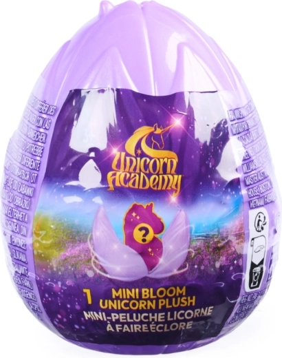 Unicorn Academy zbirateljski plišasti samorog 7 cm v jajčku – 1 kos