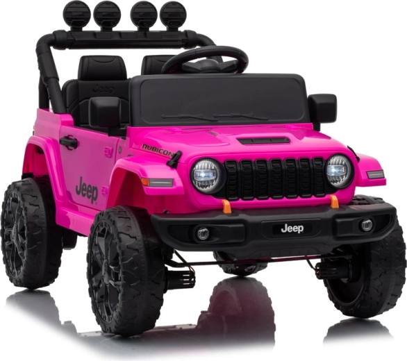 Otroški električni avtomobil Jeep Rubicon 24 V – Rožnata