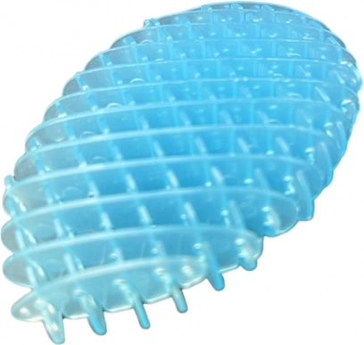 Antistresna fidget igračka modra prozorna 5 cm