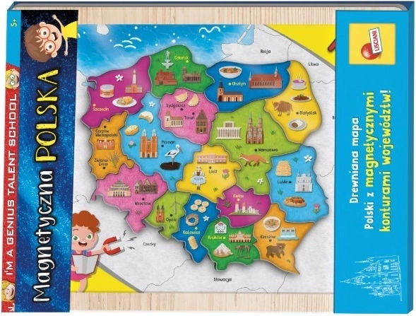 magnetni zemljevid Poljske I'M A GENIUS