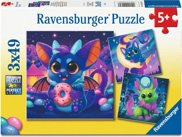 Ravensburger sestavljanka Mala Čarovnica 3×49 kosov