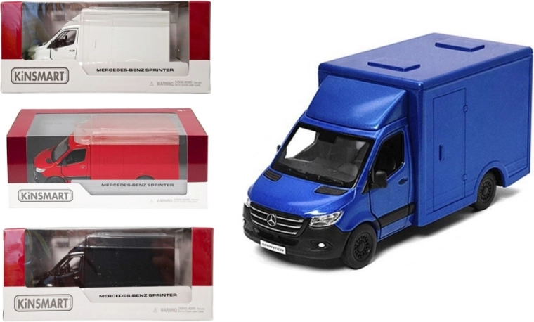 Kovinski model Mercedes-Benz Sprinter 1:48 s pogonom pull back