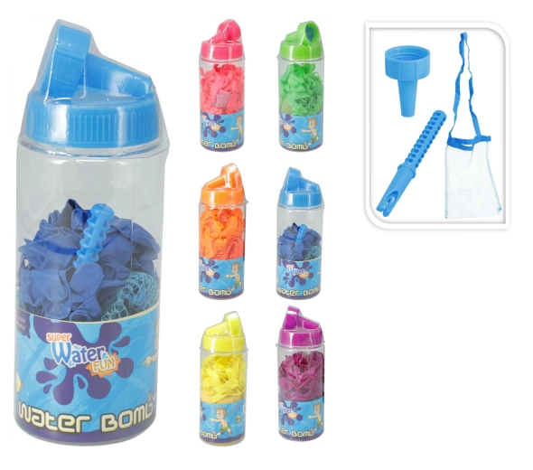 Set 60 vodnih balonov – mešanica barv