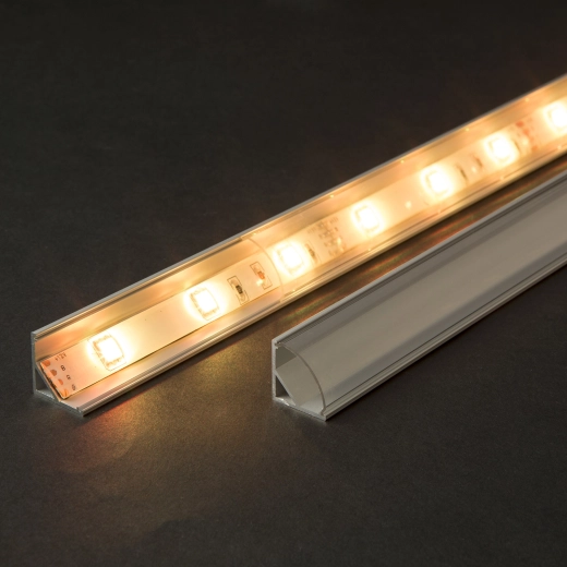 Prozoren pokrov za aluminijasti LED-profil 1 m