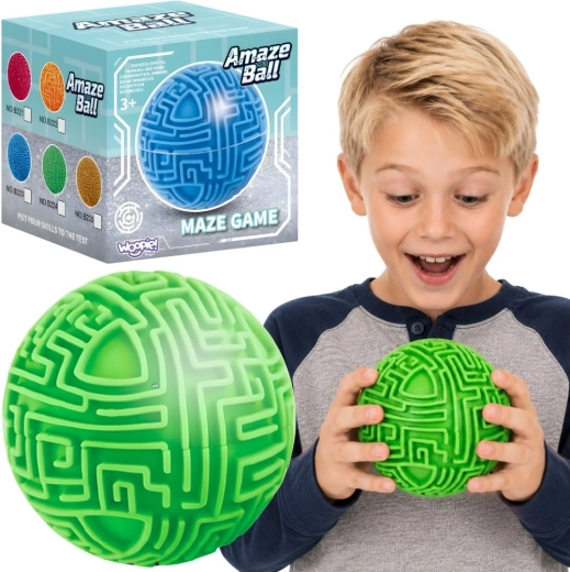 Woopie Amaze Ball – zelena 3D labirintna krogla