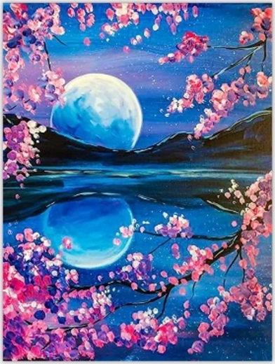 Norimpex Slikanje po številkah Vzhod lune 40 × 50 cm