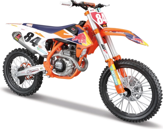 Model motocikla Maisto Red Bull KTM 450 SX-F Factory Edition 2018 Jeffrey Herlings #84 1:6