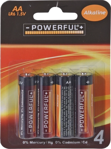 Alkalne baterije AA 1,5 V, 4 kos