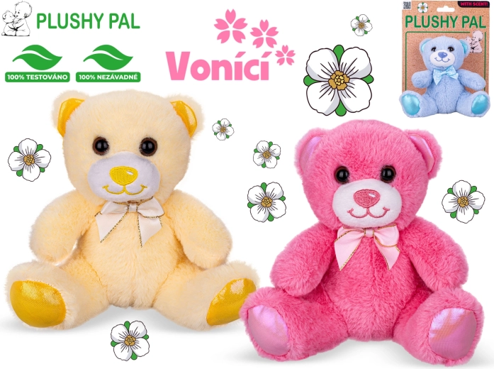 Plišasti medvedek Plushy Pal 15 cm z mašno in vonjem