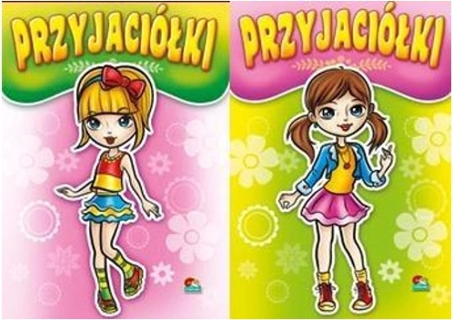 Pobarvanka Prijateljice z nalepkami