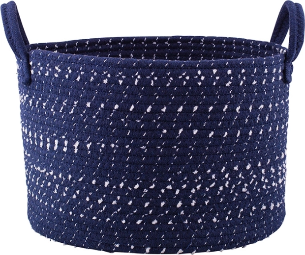 Pleteni shranjevalni koš v barvi granat 32 × 32 × 22 cm