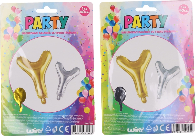 Napenljivi balon črka Y, 40 cm