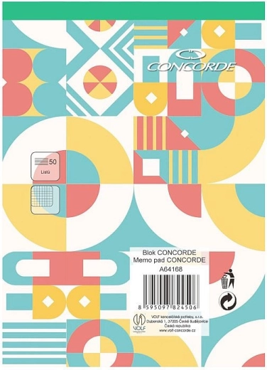 Beležka CONCORDE A6 karo, 50 listov
