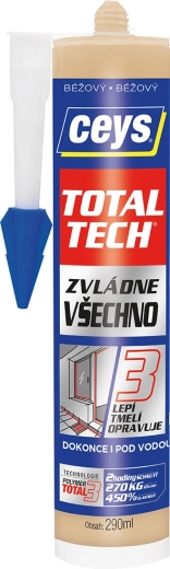 Univerzalno lepilo in tesnilo 290 ml TOTAL TECH bež CEYS