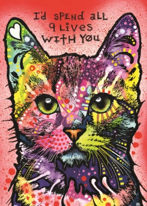 Sestavljanka Heye Jolly Pets: Devet življenj 1000 koščkov