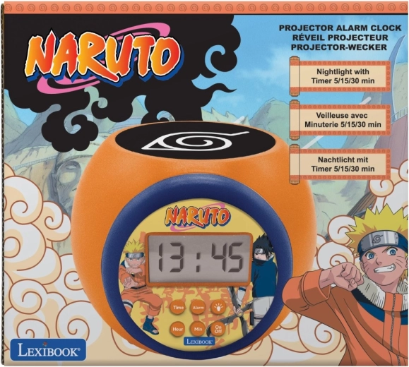 Budilka Lexibook Naruto s stropnim projektorjem