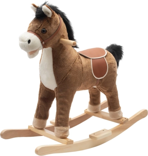 Gugalni konjiček z melodijo PlayTo rjav