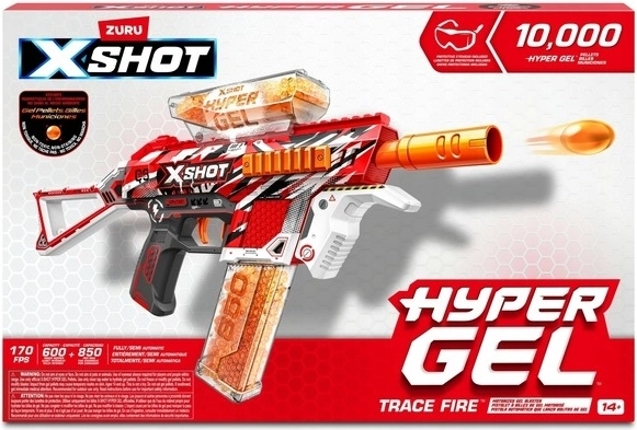 ZURU X-Shot Hyper Gel Trace Fire gelni kroglični blaster