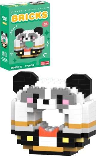 Konstrukcijski komplet donut panda (170 delov) - 1 kos