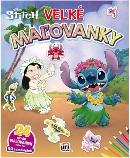 Velike pobarvanke Lilo & Stitch