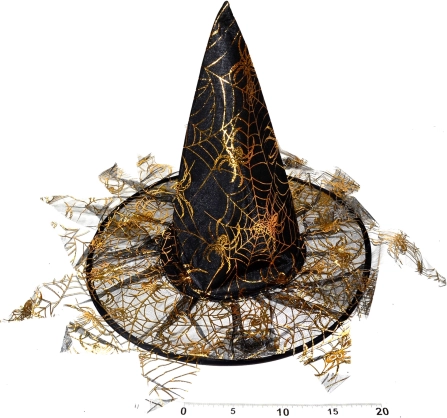 Klobuk čarovnika s cofki 35 × 37,5 cm