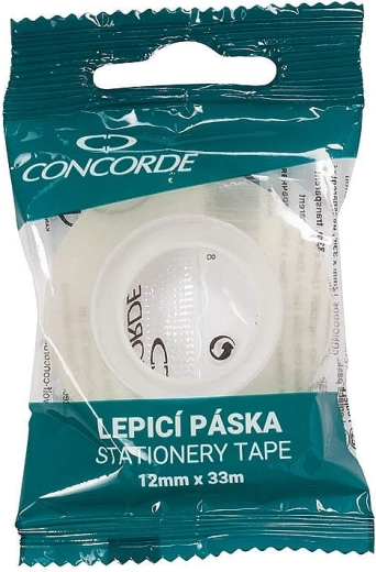 Lepilni trak Concorde 12 mm × 33 m, prozoren