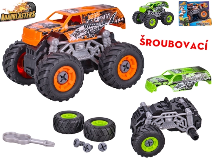 Vijačni monster truck s vztrajnikom ROADBLASTERS 12 cm