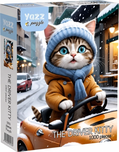 YAZZ Puzzle Mačji voznik, 1000 koščkov