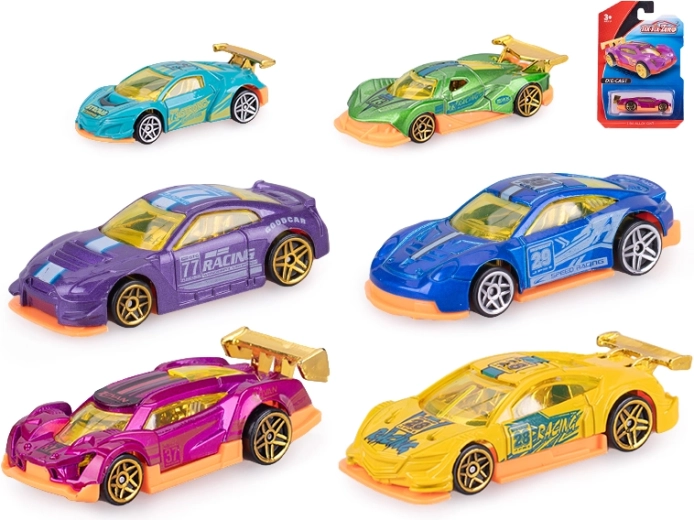 Dirkalni avtomobilček 8 cm s prostim tekom – kovina in plastika