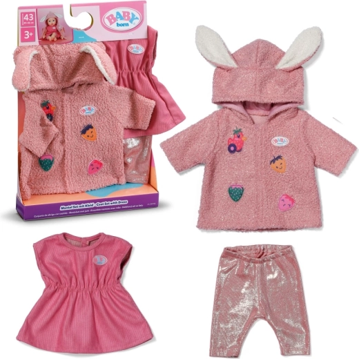 BABY born komplet z jopico in oblekico za punčko 43 cm
