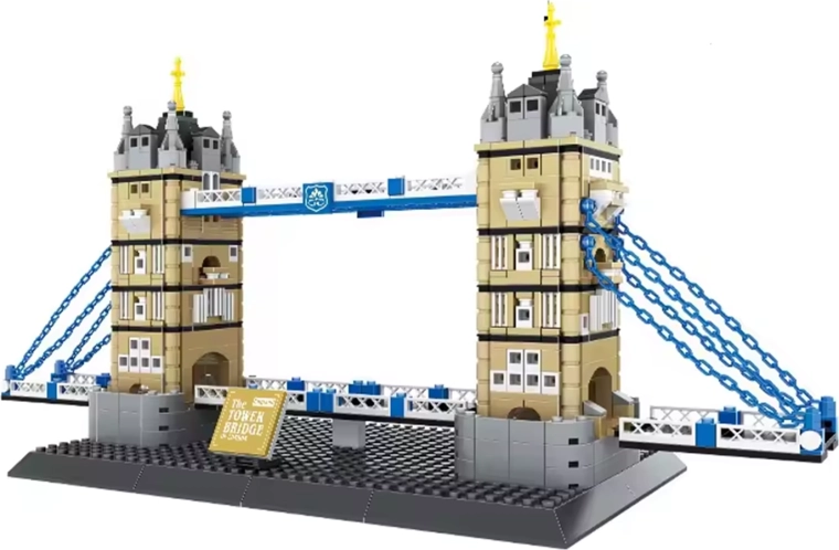 Gradbeni komplet stolpni most TOWER BRIDGE – serija Zgradbe, 969 kosov