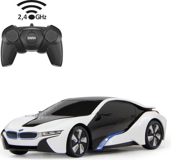 Daljinsko vodeni avtomobil BMW i8 v merilu 1:24, bel