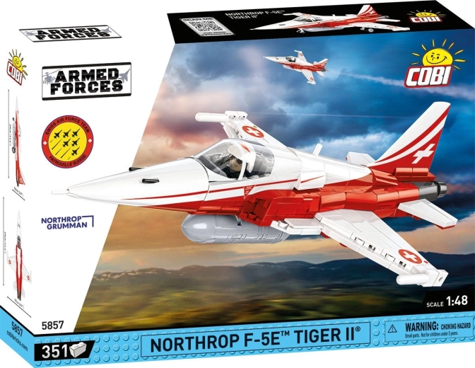 COBI Armed Forces Northrop F-5E Tiger II Patrouille Suisse 1:48 (351 pieces)