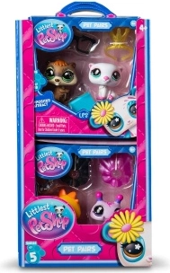 Littlest Pet Shop komplet dveh figuric z dodatki, serija 7