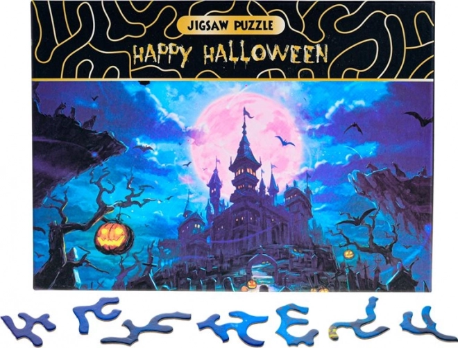 Sestavljanka Happy Halloween – strašljiv grad 468 koščkov