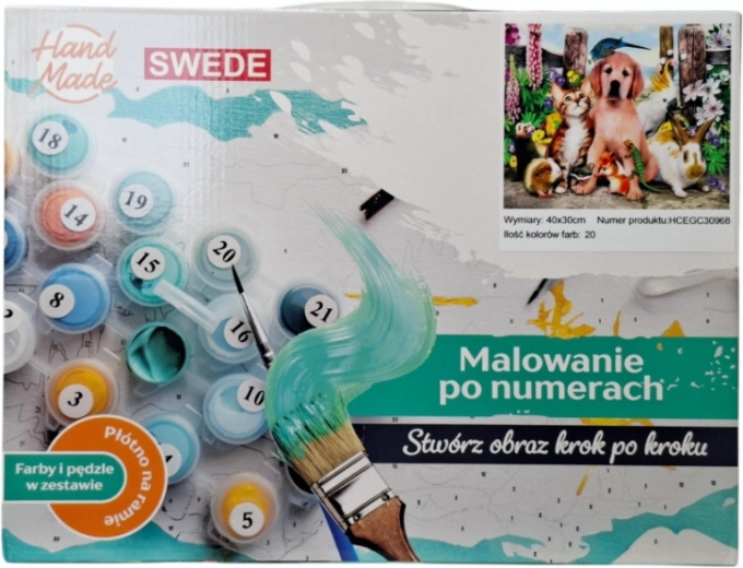 Slikanje po številkah – živali