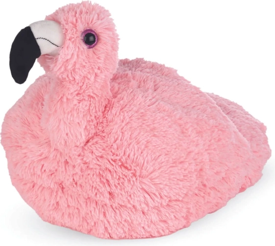Cozy Noxxiez flamingo – grelni plišasti copat za noge