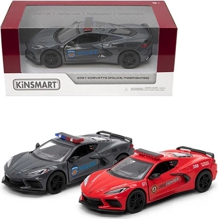 Model Chevrolet Corvette 2021 policija/gasilci - 1 kos