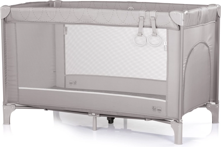 Potovalna posteljica Chipolino Capri platinum