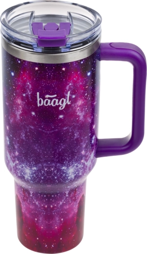 Baagl B-cup Galaxy termovrček s slamico 1,18 l