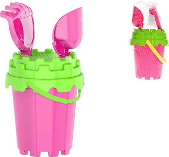 Rožnat komplet za pesek za otroke