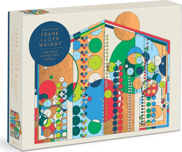 Foil-shaped puzzle Frank Lloyd Wright – Midway Mural, 750 pieces
