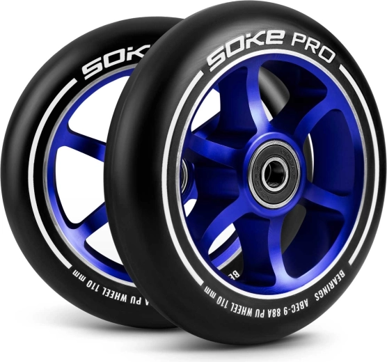 Kolesca za skiro Soke 110 mm modra (2 kosa)